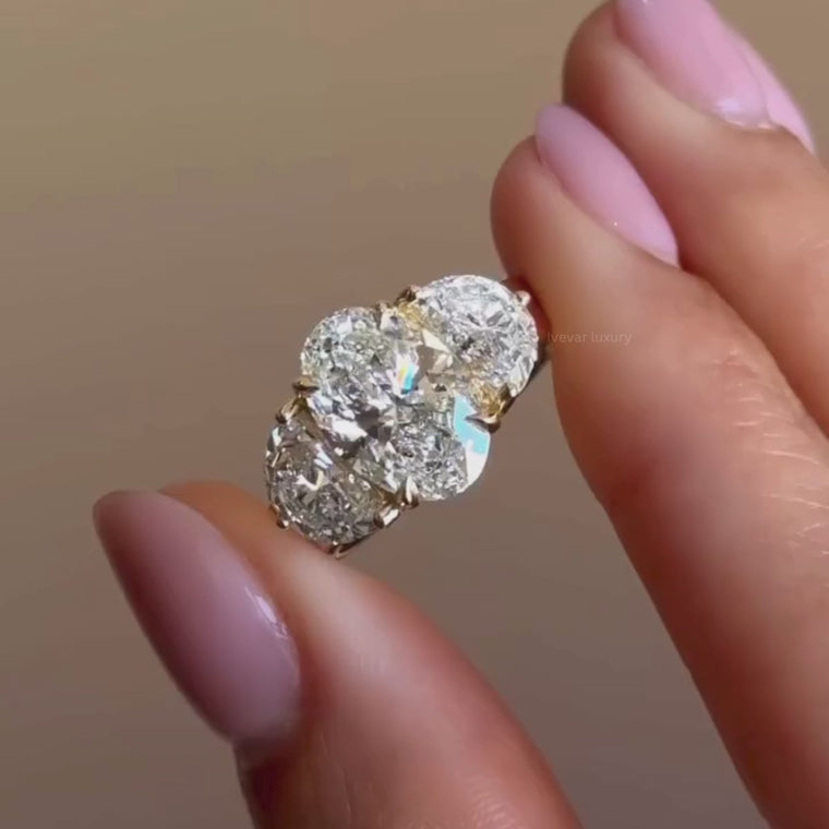Oval Cut Three Stone Engagement Ring video