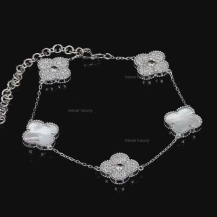 Clover Station Chain Bracelet video