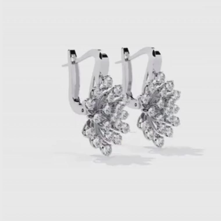 Round Cut Stud Earrings video