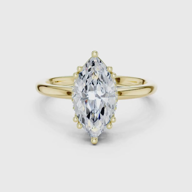 Solitaire Marquise Cut Ring video