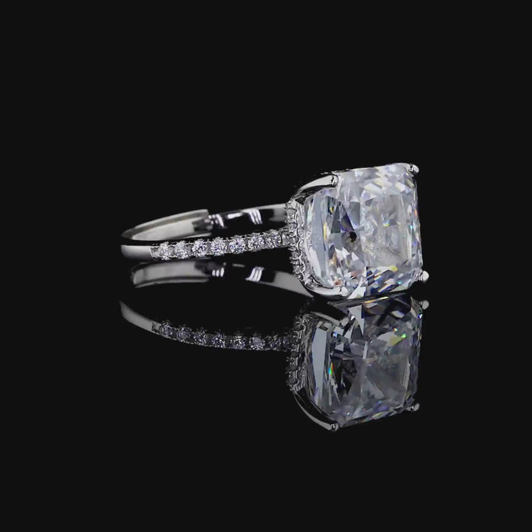 Radiant Cut Solitaire Engagement Ring video