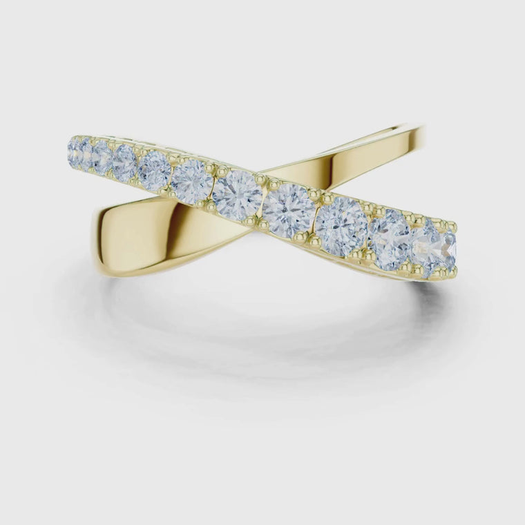 Criss Cross Round Wrap Ring video