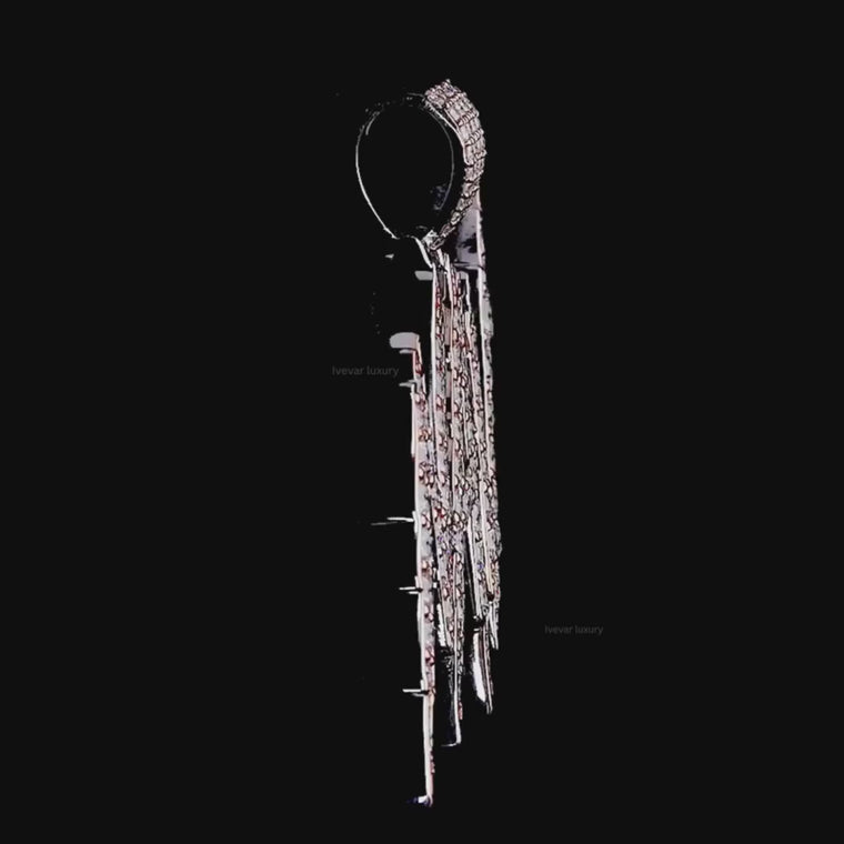 Iced-Out Custom Round NAV Lightning Font Name Hip Hop Pendant video
