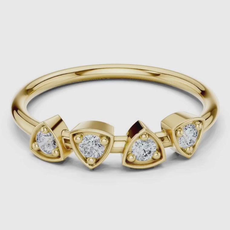 Trillion Cut Bezel Band video