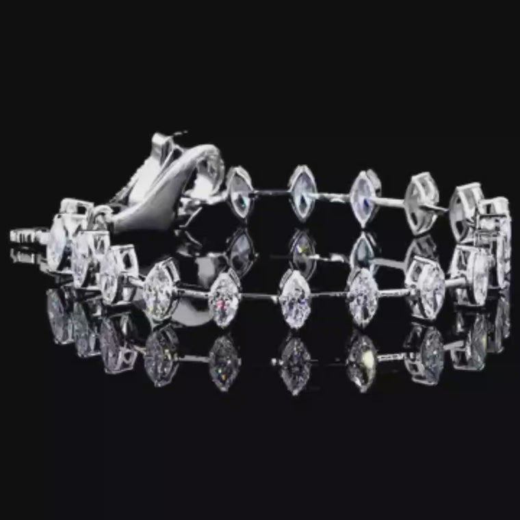 Marquise Cut Tennis Bracelet video