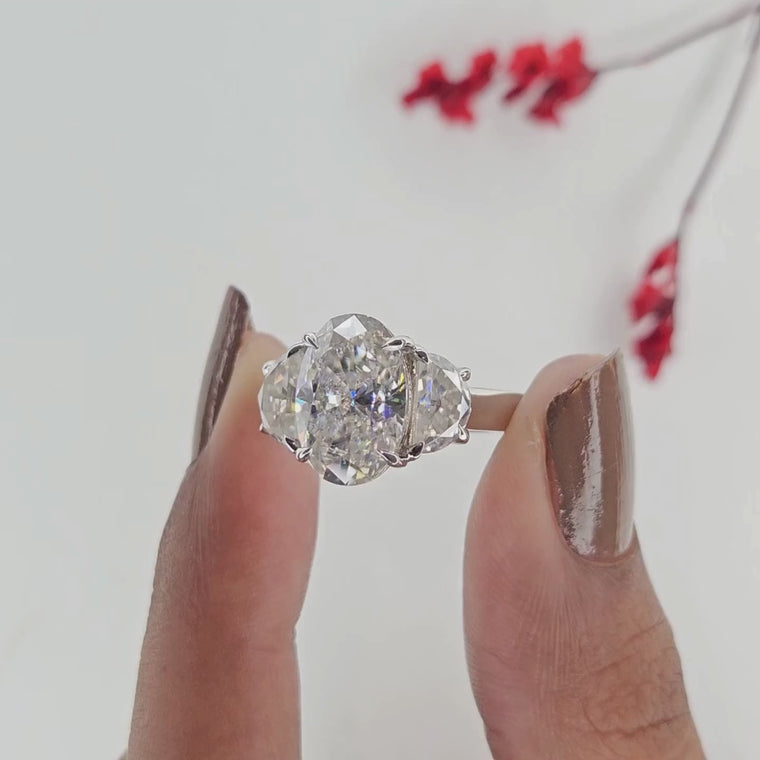 Trilogy Oval Cut Engagement Ring video
