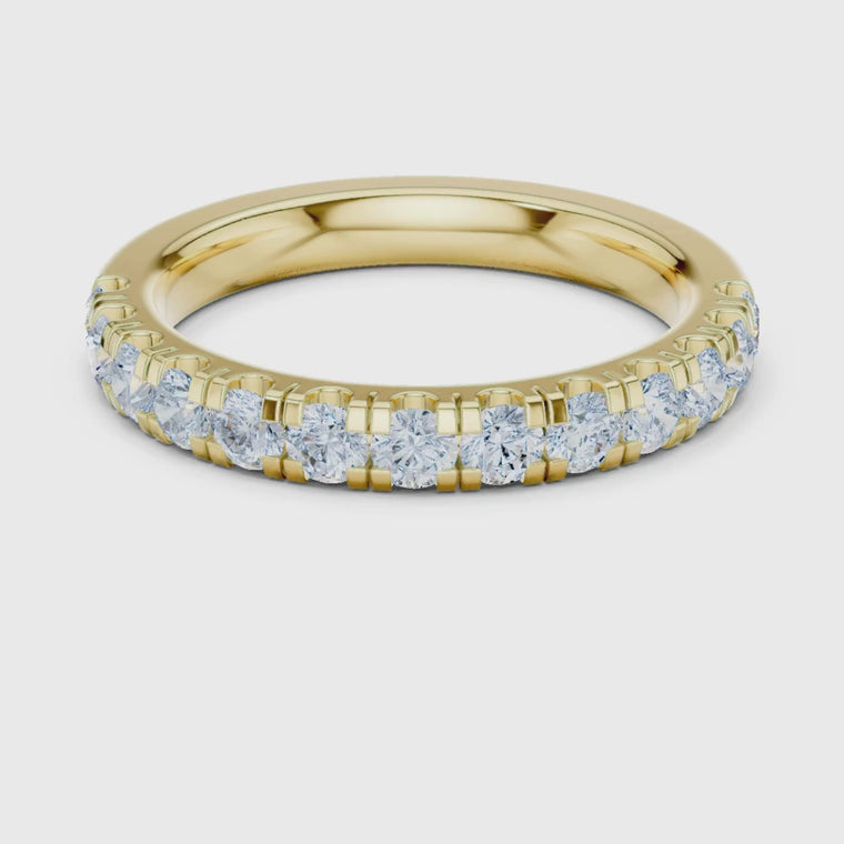Stackable Round Wedding Band video