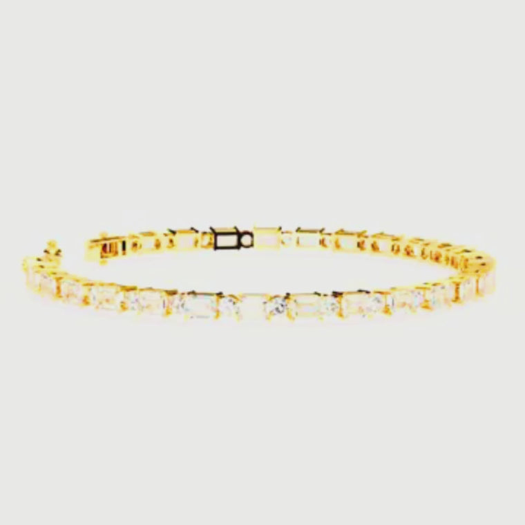 Oval & Round Cut Tennis Bracelet video