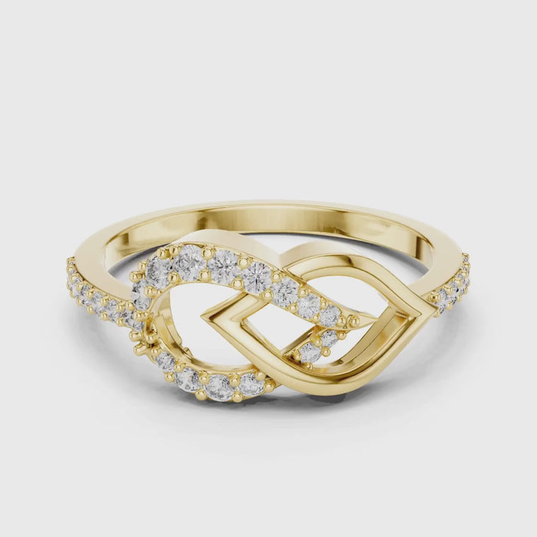 Interlocking Infinity Knot Ring video