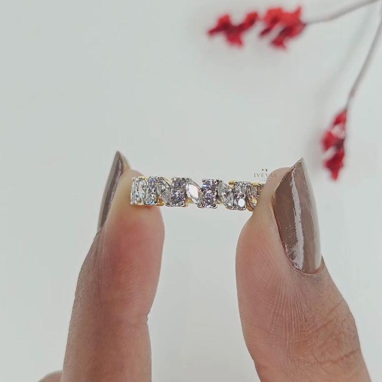 Marquise with Round Stacking Band video
