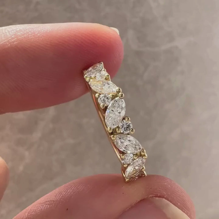 Marquise and Round Half Eternity Band video