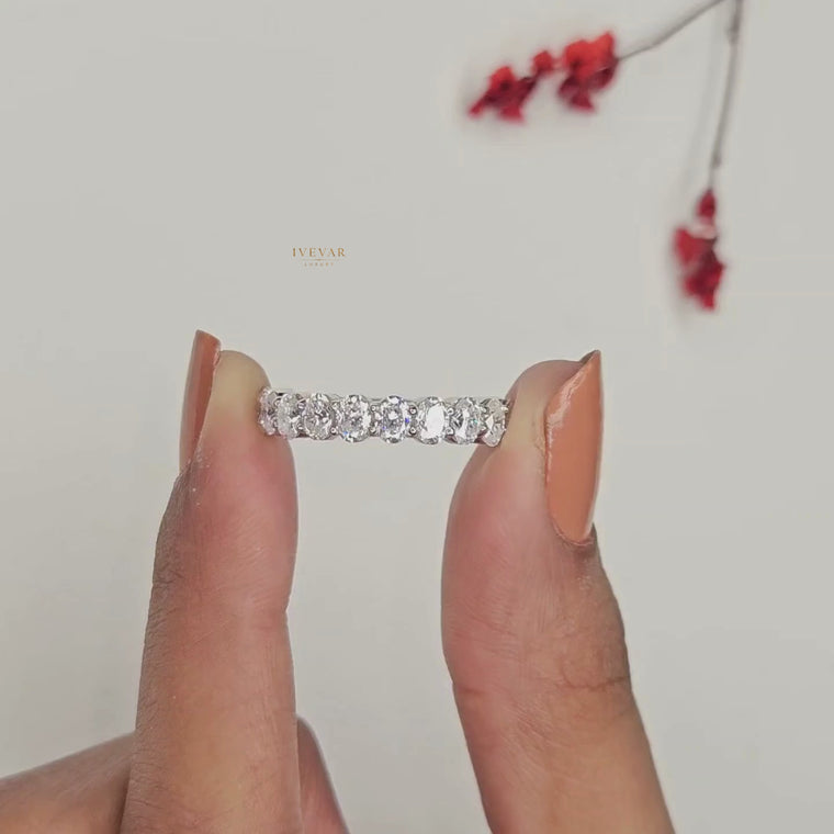 Oval Cut Half Eternity Band video