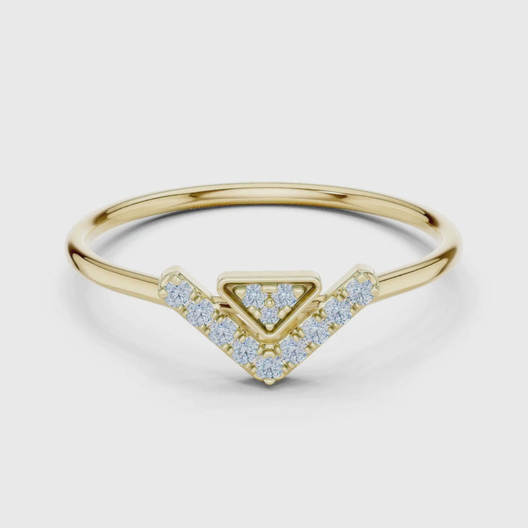 Antique Shape Round Cut Wedding Band video