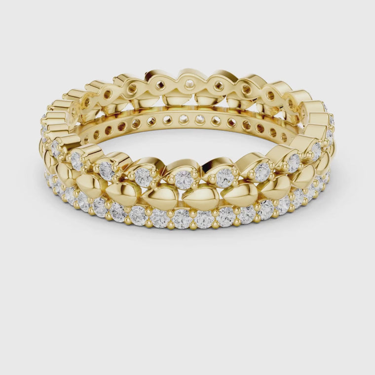 Round Cut Eternity Wedding Band video