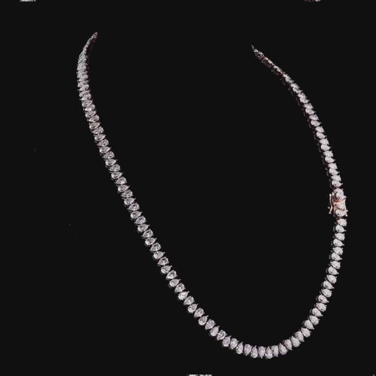 Icy Elegance Pear Tennis Chain video