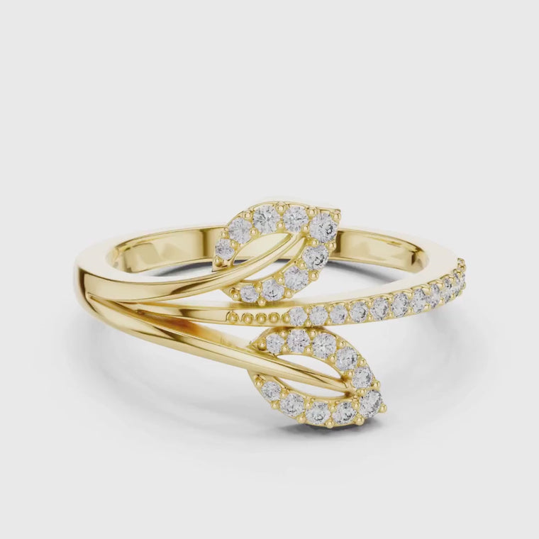 Marquise Open Bypass Promise Ring video