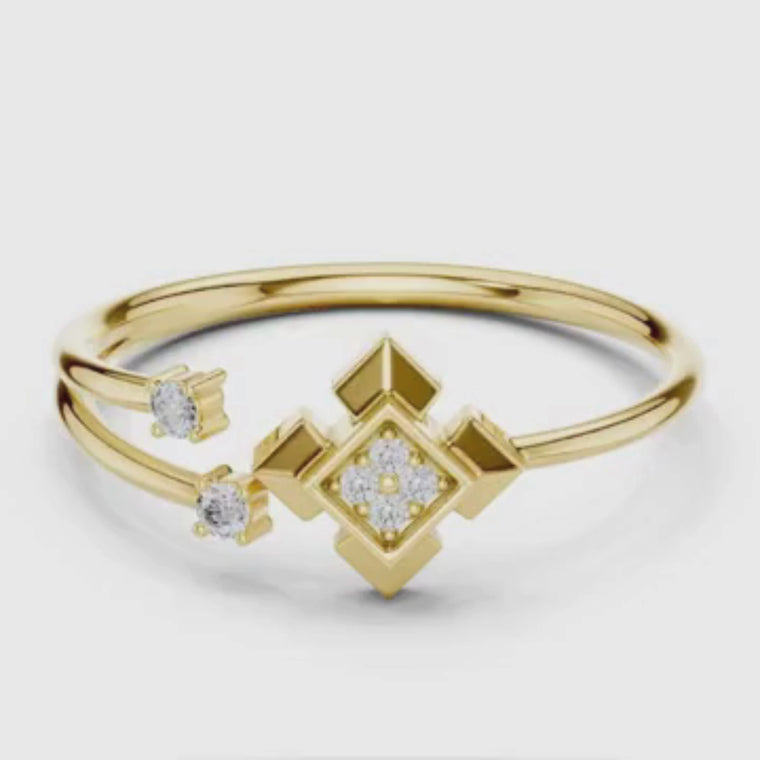 Geometric Round Cut Cluster Double Band video