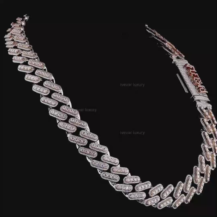 Iced Out Heavy Curved Lab Grown Diamond Choker Necklace video