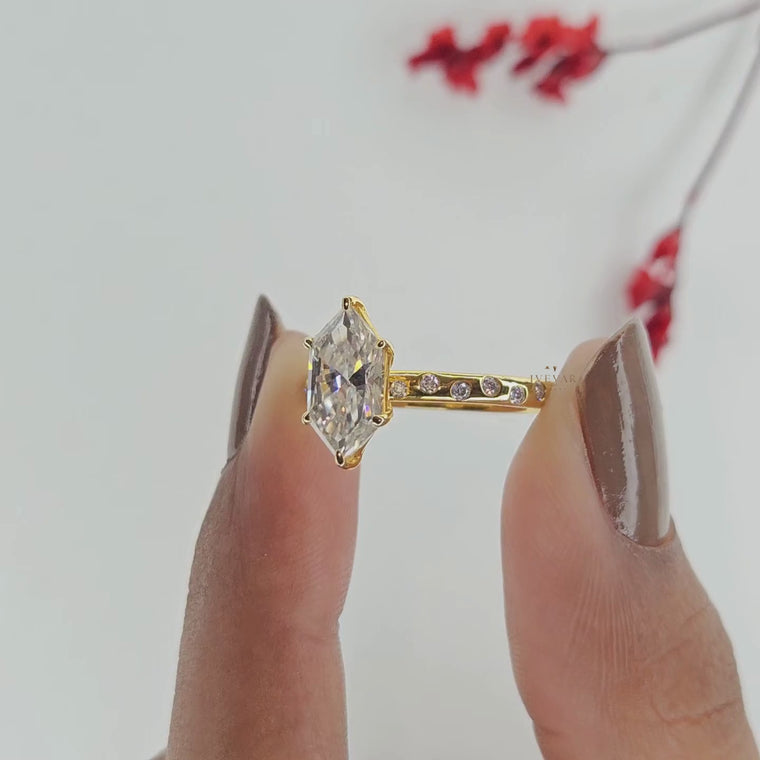 Dutch Marquise Pave Accents Engagement Ring video