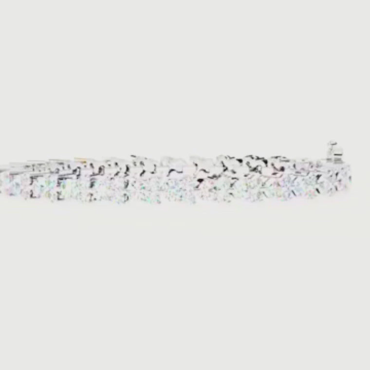 Round Cut Continuous Tennis Bracelet video