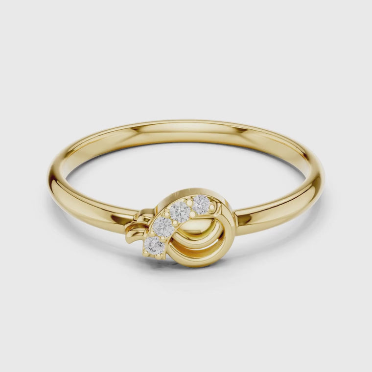 Round Cut Knot Promise Ring for Women video