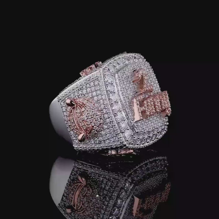 Custom Iced Out Championship Ring Pave Design video