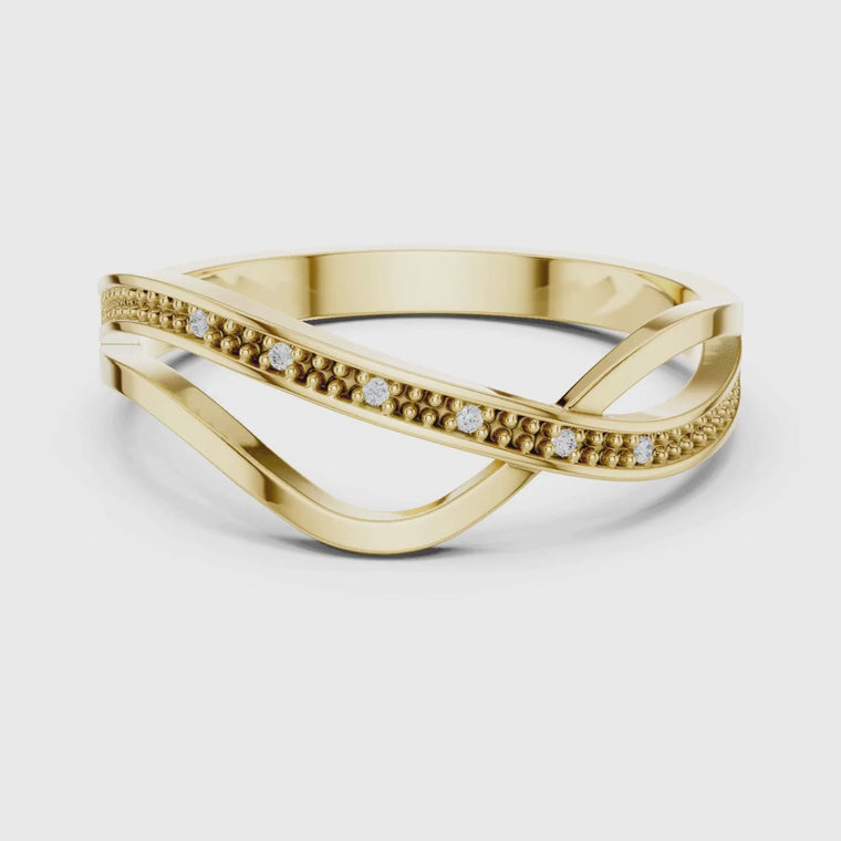 Criss Cross Pave Infinity Ring video