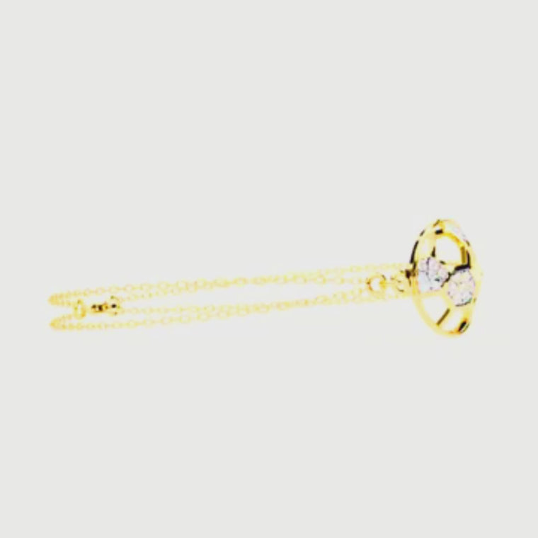 Round Honeycomb Bracelet Double Cable Chain Design video