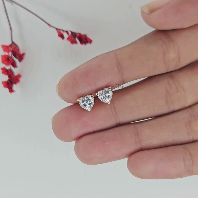 Heart Shape Stud Earring For Love video