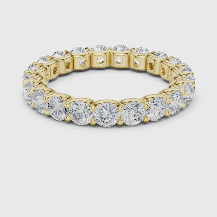 Round Brilliant Cut Full Eternity Band Ring video