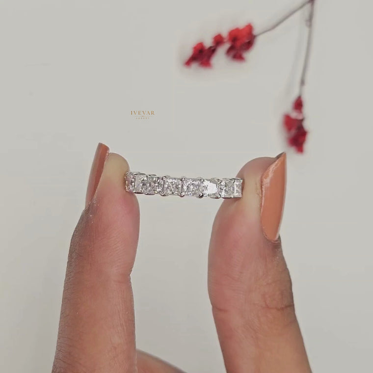 Princess Cut Half Eternity Band video