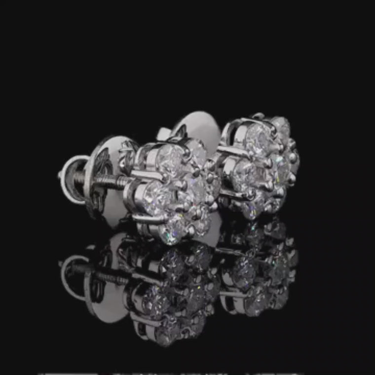 Floral Motif Geometric Everyday Earrings video