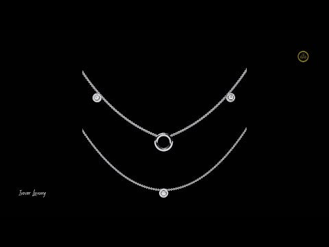 0.30 CT Exquisite Round Cut Moissanite Diamond Necklace with Eternal Radiance