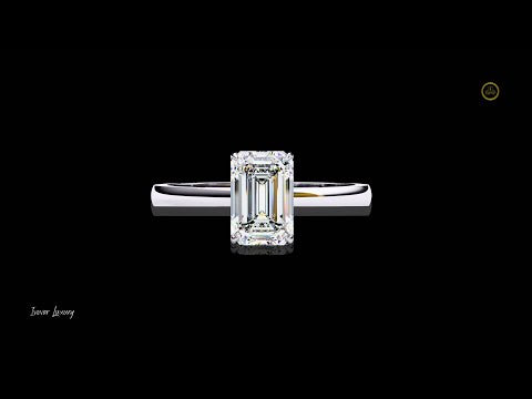 1.20 TCW Designer Moissanite Emerald Cut Mesmerizing Design For Every Occasions