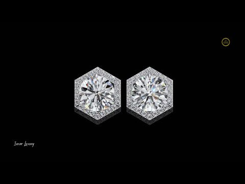2.10 TCW Ethical Luxury Best Moissanite Round Cut Diamond Earring for Conscious Girl