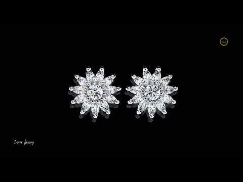 0.99 CT Tiny Moissanite Round Cut Diamond Earrings for Sensitive Ears Hypoallergenic & Nickel Free