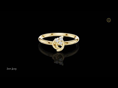 0.3 TCW Precious Lab Grown Round Cut Diamond Ring For One Wish