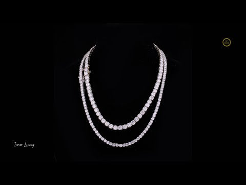 Unique Lab-Grown Diamond Tennis Chain Sustainable Luxury by Ivevar