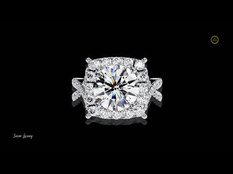 2.39 CT Bold Chic Round Cut Moissanite Diamond Ring for Her Luxury Statement Piece