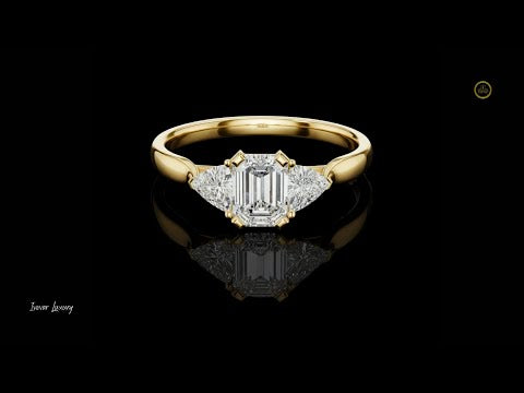 1.00 CT Excellent Moissanite Emerald Cut Diamond Ring For Good Moment