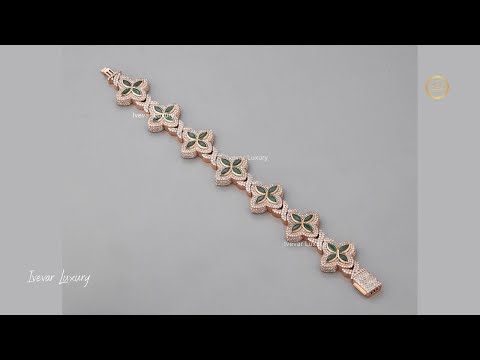 Modern Diamond Bracelet 925 Silver and 14K Gold Moissanite Geometric Design