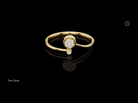 0.045 TCW Handcrafted Ring with Lab Grown Diamond Embellishments and Captivating