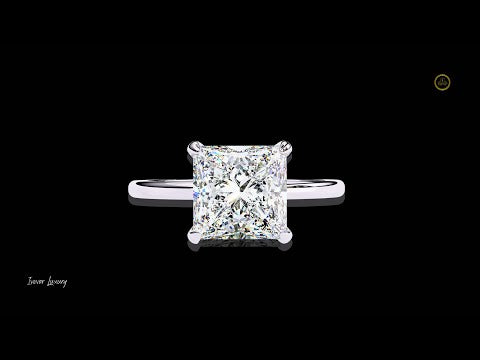 1.04 TCW Elegant Custom Lab Grown Princess Cut Diamond Rings for Women In Every Occasion