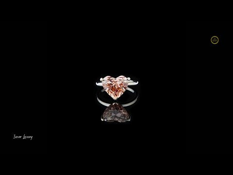 1.50 CT One Heart Shape Diamond Ring in 925 Silver With Moissanite by Ivevar.