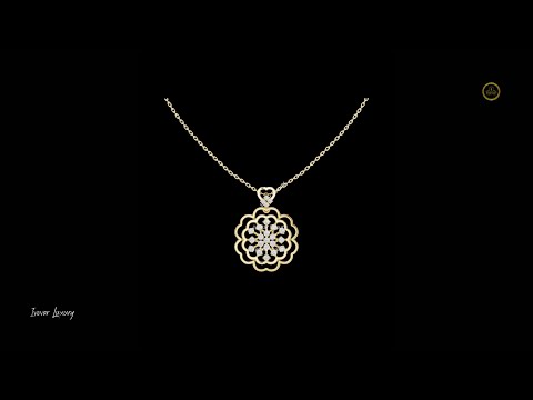 0.71 TCW Beautiful Lab Grown Diamond Intricate Openwork Floral Flower Pendant with Sparkling Cluster Elegant Jewelry