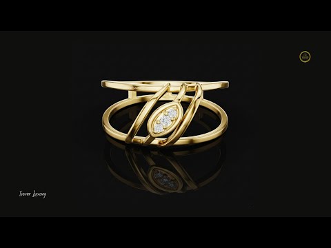 0.20 TCW Luxury Aura Eye Moissanite Diamond Cluster Ring Stylish Jewelry For Her