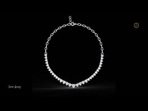 1.29 TCW Eternal Shine Round Cut Lab Grown Diamond Necklace Exquisite Chain For a Luxurious Modern Look