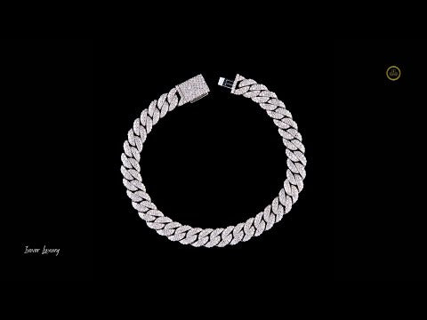 Round Cut Pave Miami Cuban Link Bracelet video