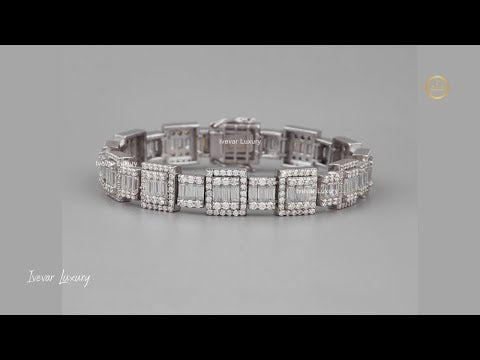 Exquisite Lab-Created Diamond Bracelet  Handcrafted Luxury By Ivevar