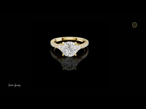 1.50 CT Beautiful Lab Grown Round Cut Diamond Ring For Soft Touch